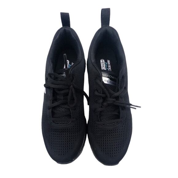 Skechers Men’s Air Cooled Memory Foam Lite-Foam Machine Washable Black 10 or 12 - Picture 2 of 6